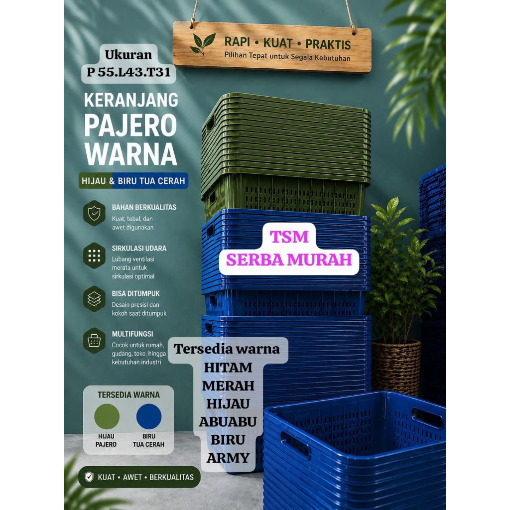DISKON KERANJANG PAJERO WARNA keranjang pajero serbaguna keranjang pajero multifungsi keranjang