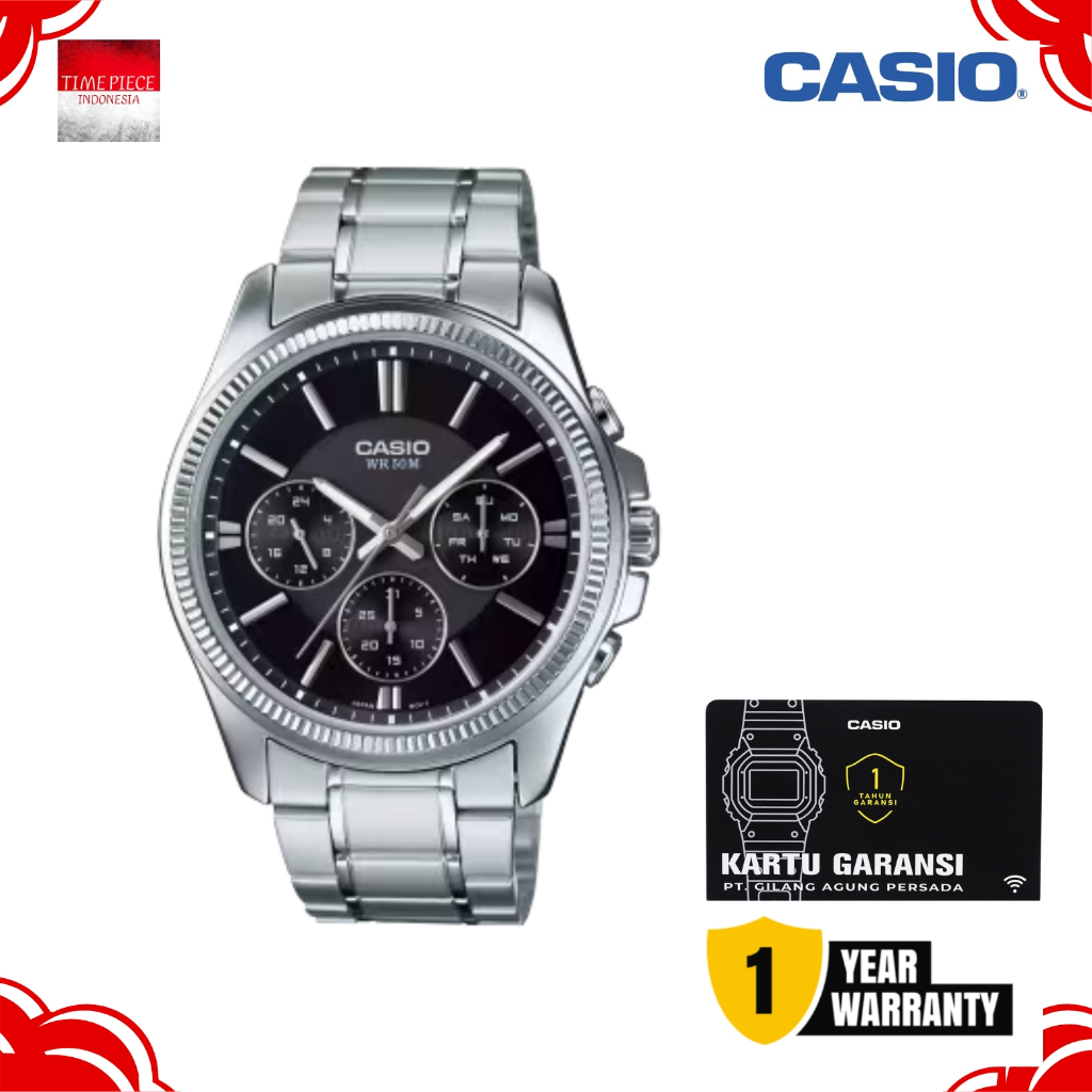 Casio MTP-1375D-1AVDF Jam Tangan Chronograph