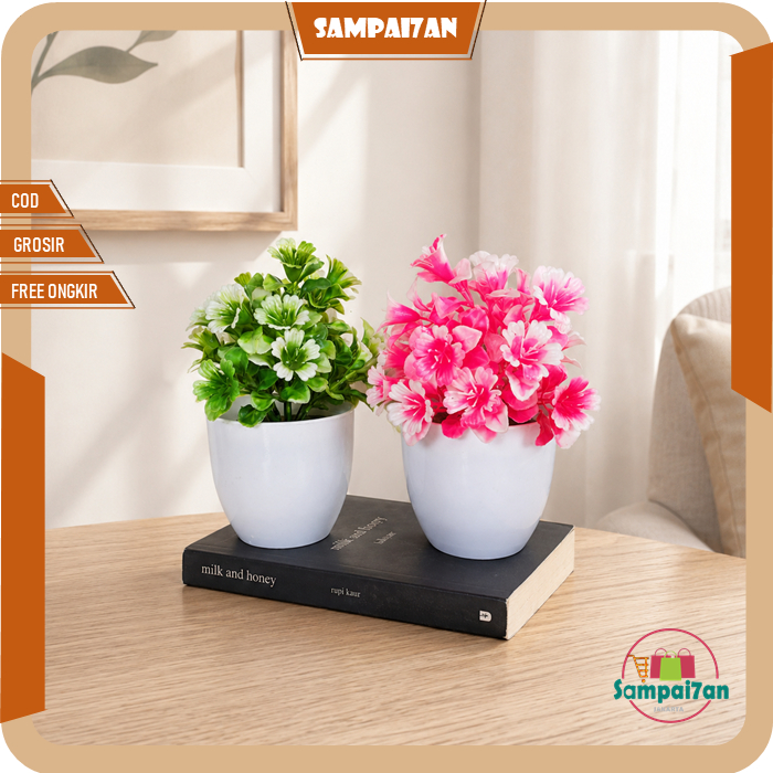 Bunga Hias Lonceng Plastik Bunga Hiasan Meja Palsu Dekorasi Rumah Artificial Flowers PBP27