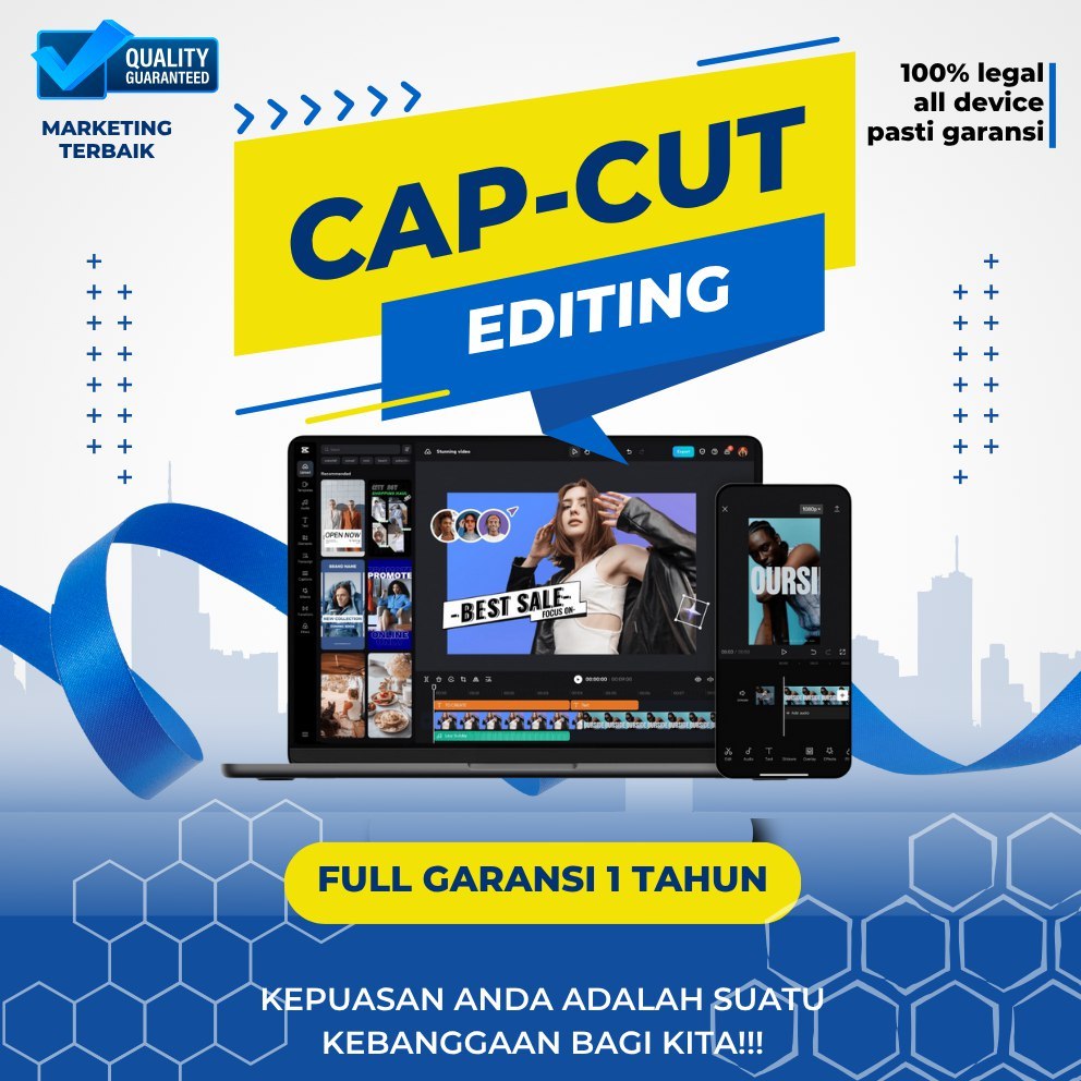 CAPCUT FULL PACK 1000+ TEMPLATE - EDIT KAYAK PRO 1TAHUN BERGARANSI