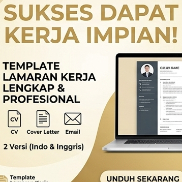 [PAKET LENGKAP] 5 Template Surat Lamaran Kerja Profesional (Bahasa Indonesia & Inggris) - File Docx