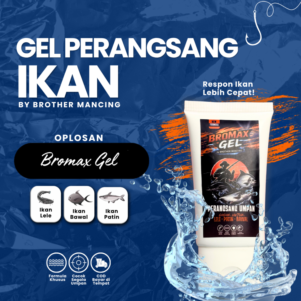 BROMAX GEL – Perangsang Umpan Mancing Ikan Lele Bawal Patin Super Kuat By Brother Mancing