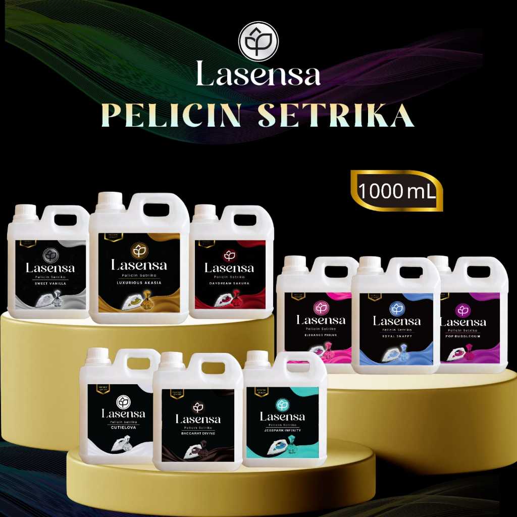 LASENSA Pelicin Setrika Pewangi Setrika Pakaian Laundry 1 Liter Non Alkohol Anti Bakteri 5 in 1