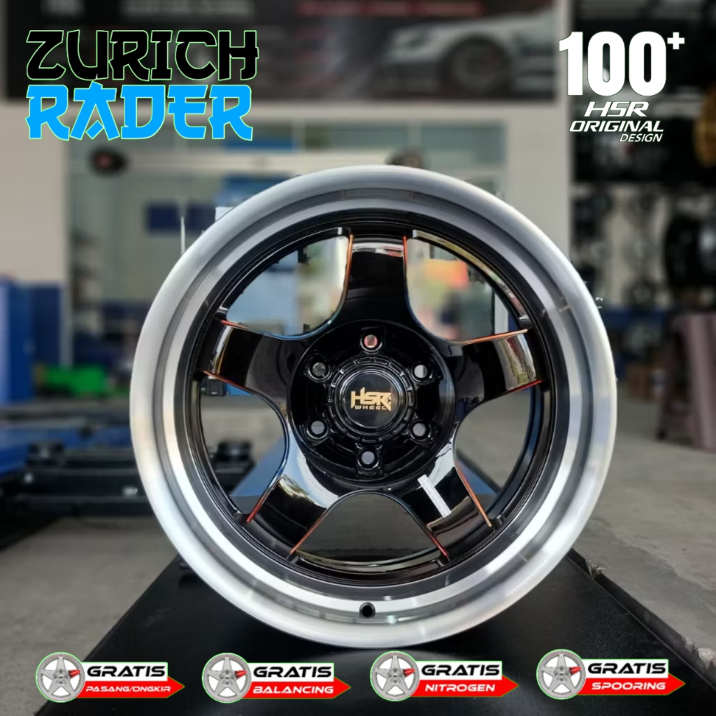 VELG ORIGINAL HSR WHEEL Racing R18 BOB Lebar 95 Inch 6X139,7 COCOK MOBIL PAJERO FORTUNER