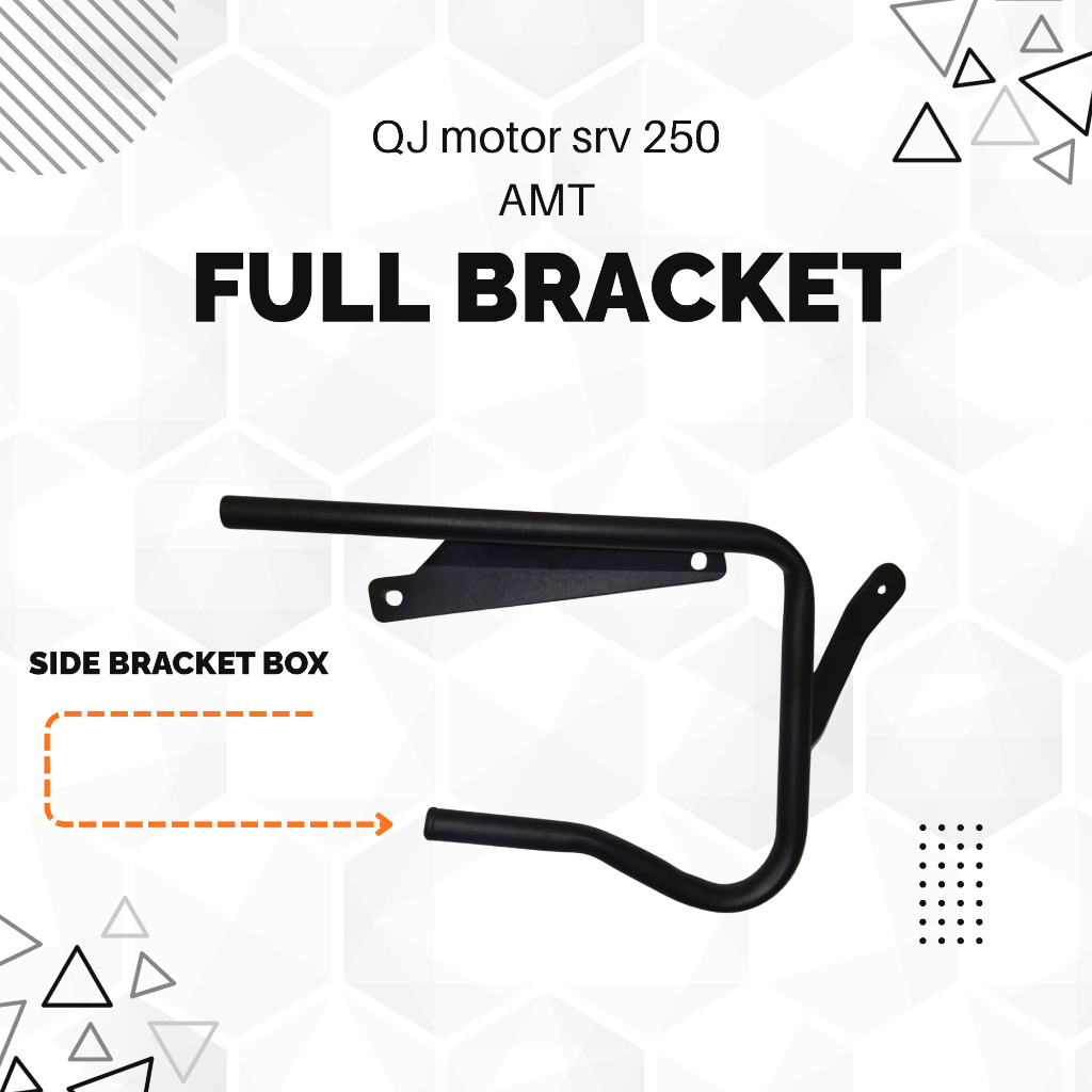 qj motor srv 250 AMT full set bracket box+sandaran