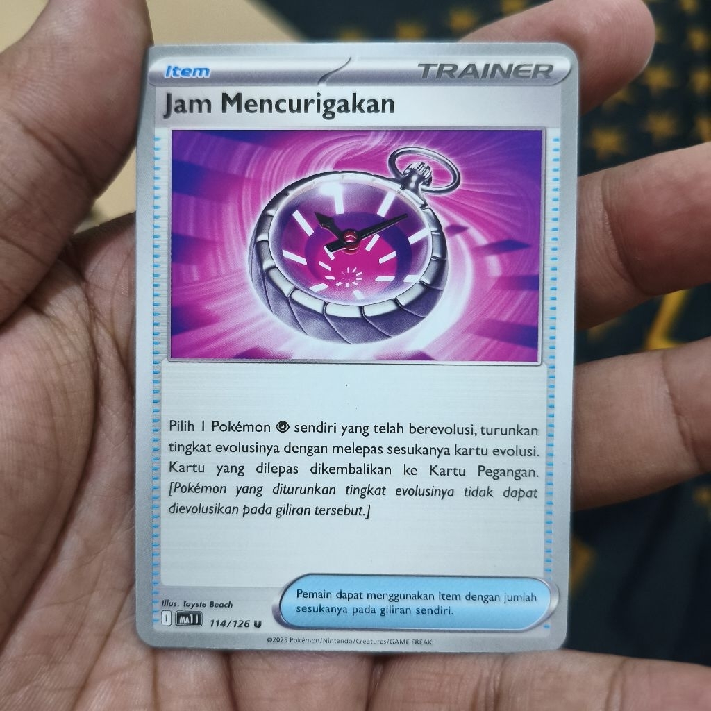 jam mencurigakan tcg pokemon / kartu pokemon