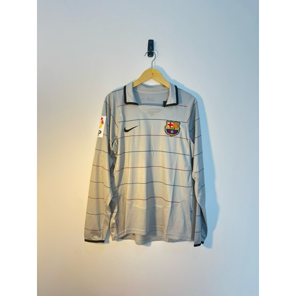 Jersey Long Sleeve Barcelona Away 2003–2004 Ronaldinho 10 – Size M