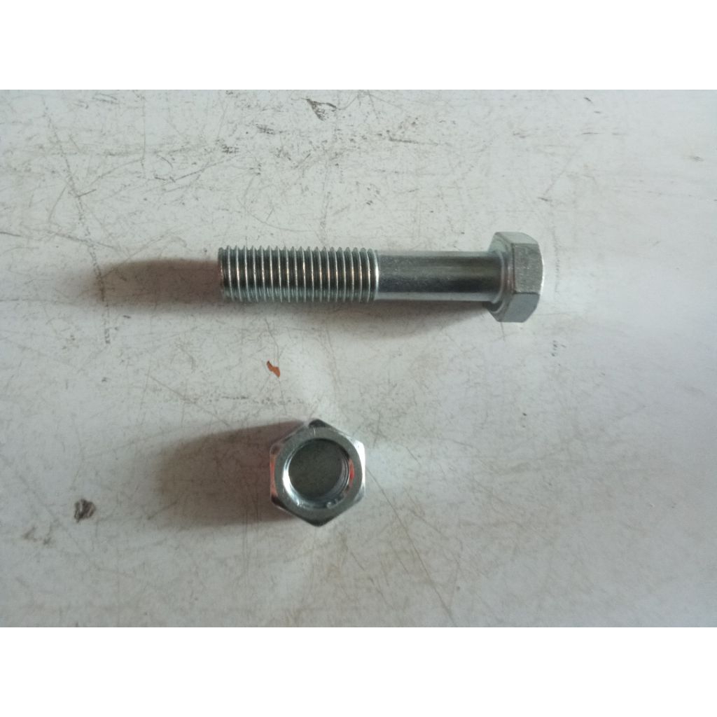 baut mur galvanis ga full drat m20 panjang 7cm m20*70 besi