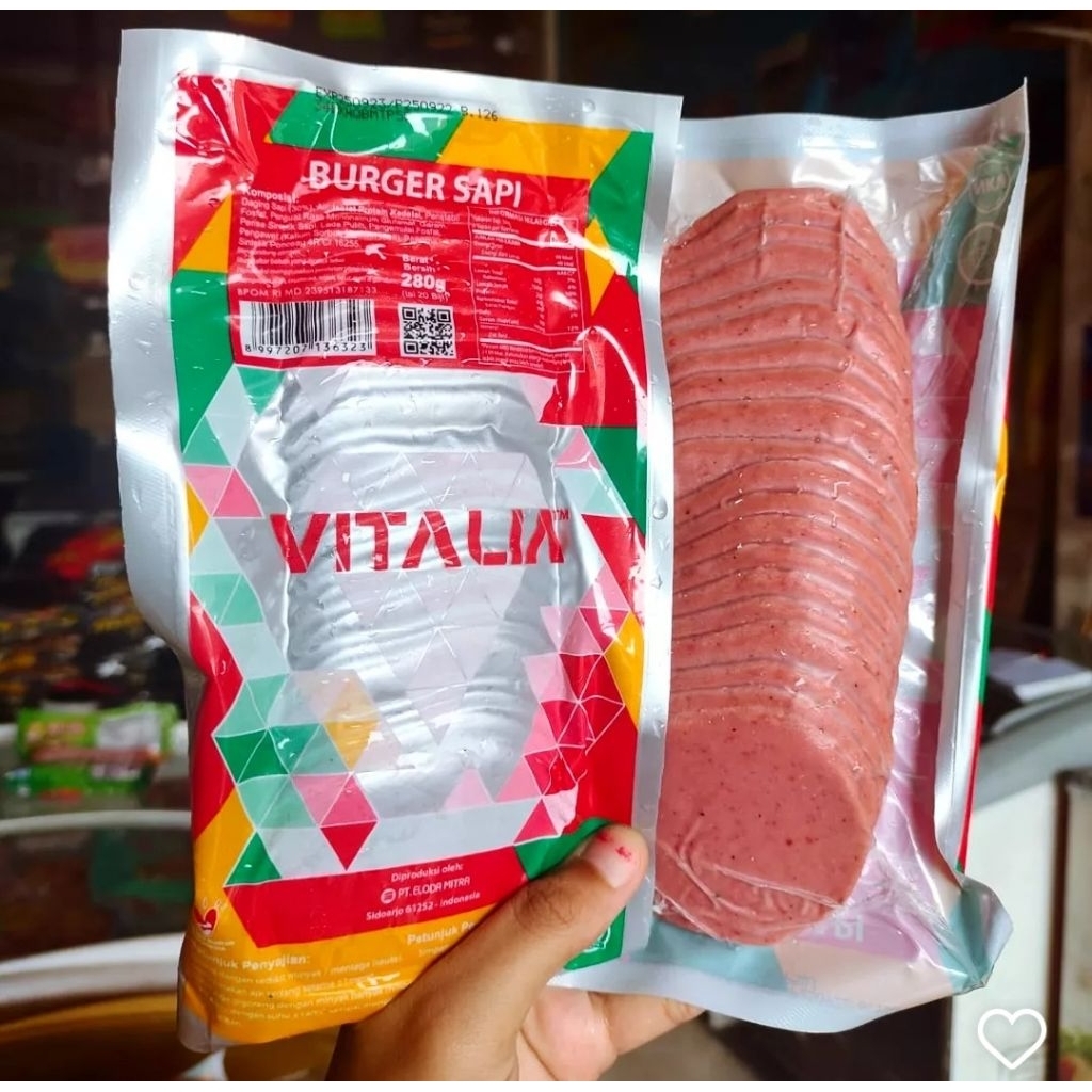Vitalia daging burger mini isi 20
