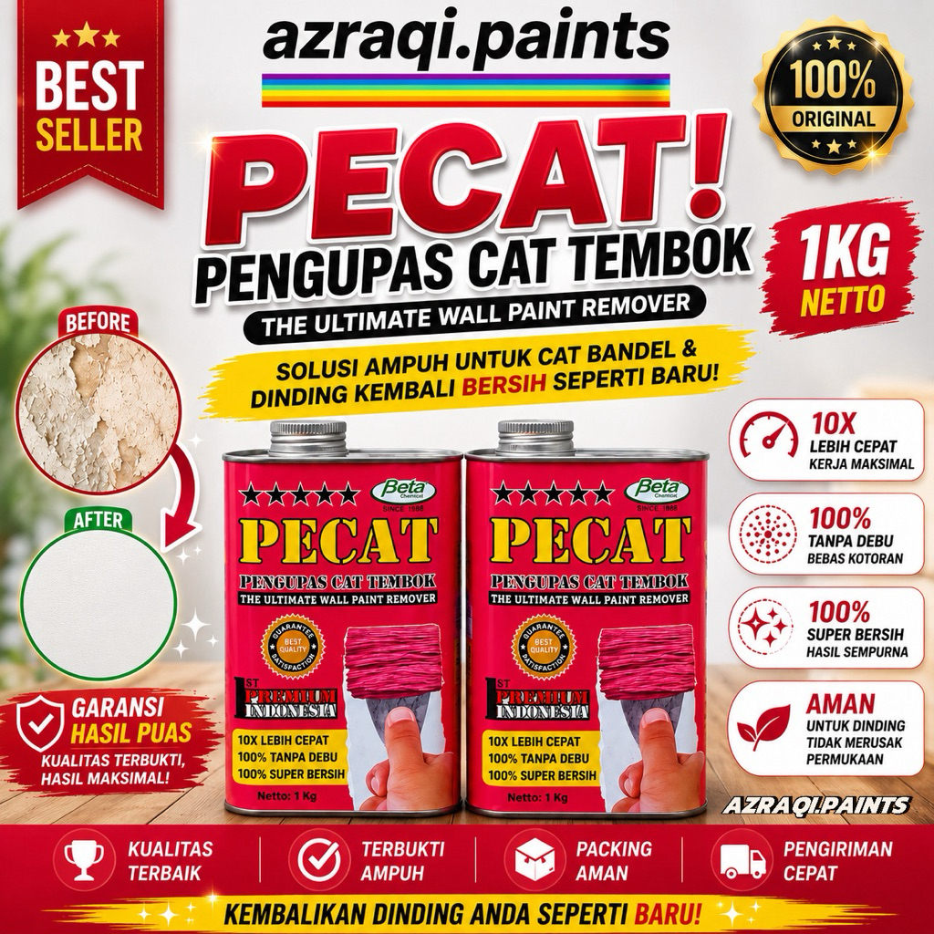 PERONTOK CAT TEMBOK KHUSUS PECAT ( 1 KG ) - PAINT REMOVER CAT TEMBOK