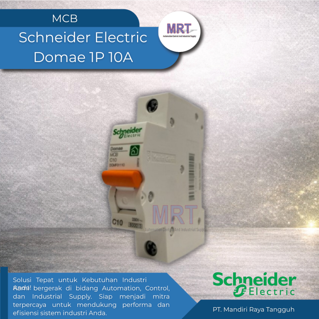 MCB Schneider 10A || Domae 1P 10A || MCB Panel Listrik  || MCB Original Schneider || MCB Rumah & Ind