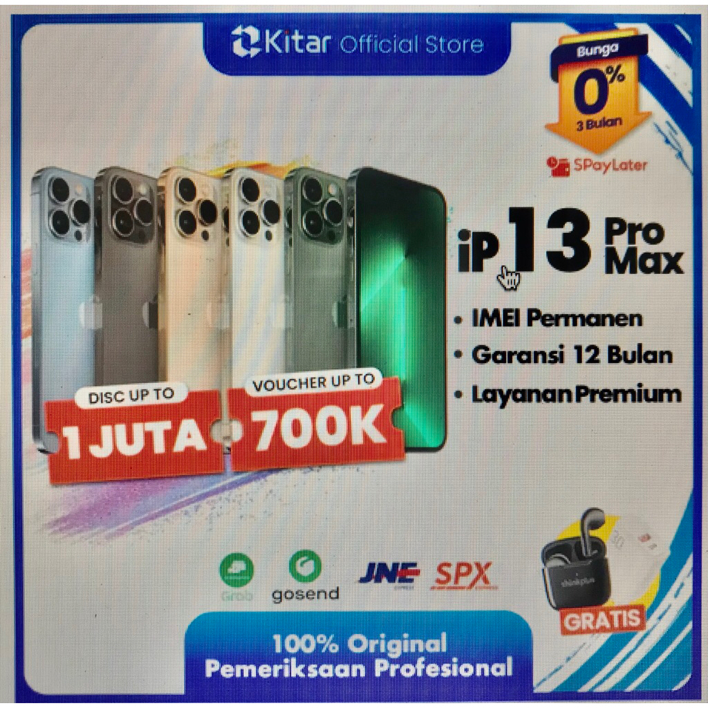 iPhone 13 Pro Second Fullset - Mulus, Original, Fullset