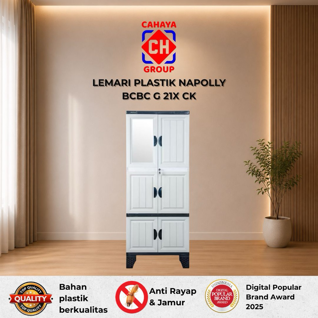 Lemari Napolly BCBC G21X CK Lemari Plastik Napolly Anti Rayap Anti Air Tahan Lama