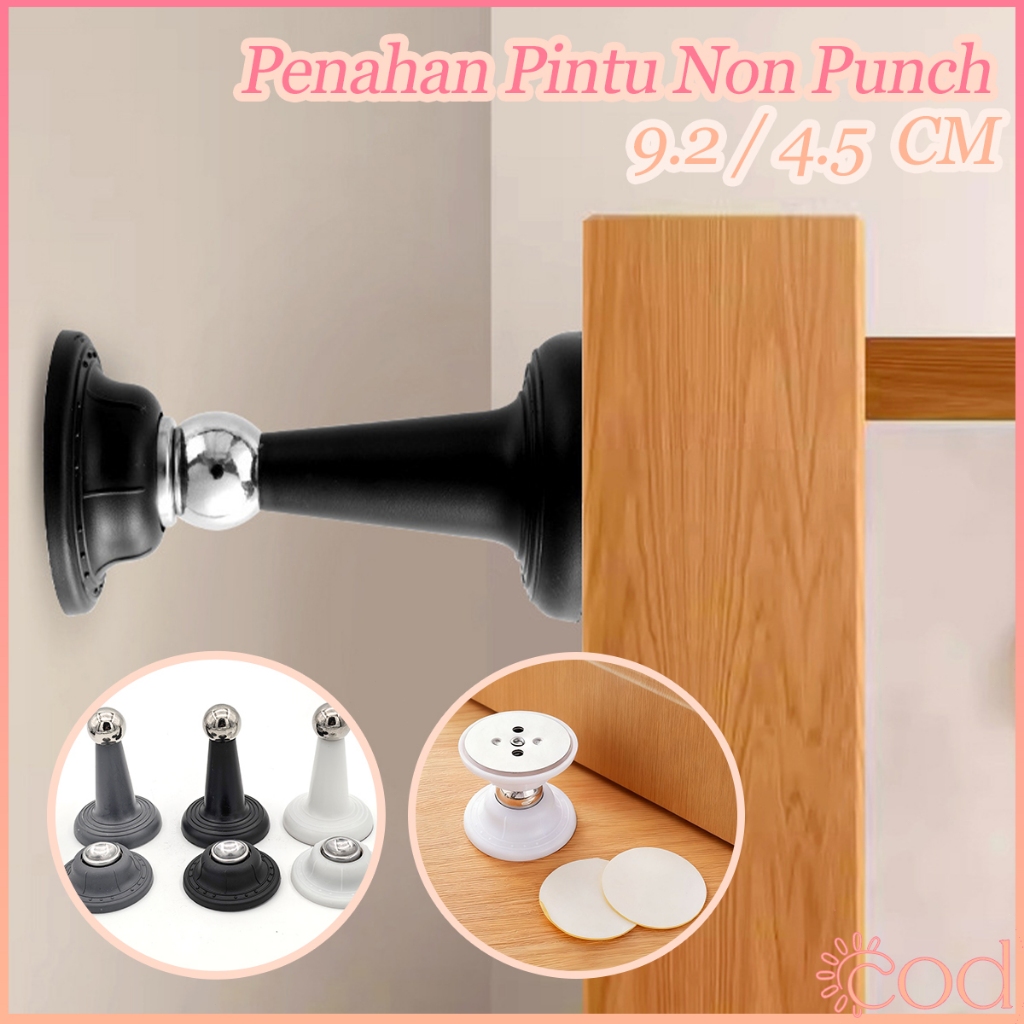 Door Stopper Pintu Penahan Pintu Magnet Silikon Non Punch Pemasangan Dinding Lantai Desain Kompak El