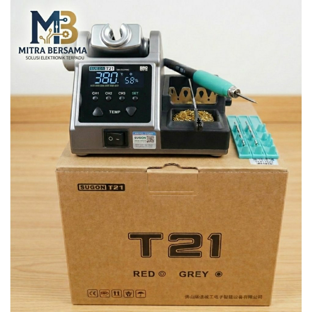 Solder Digital Sugon T21 Original untuk Service HP & Elektronik