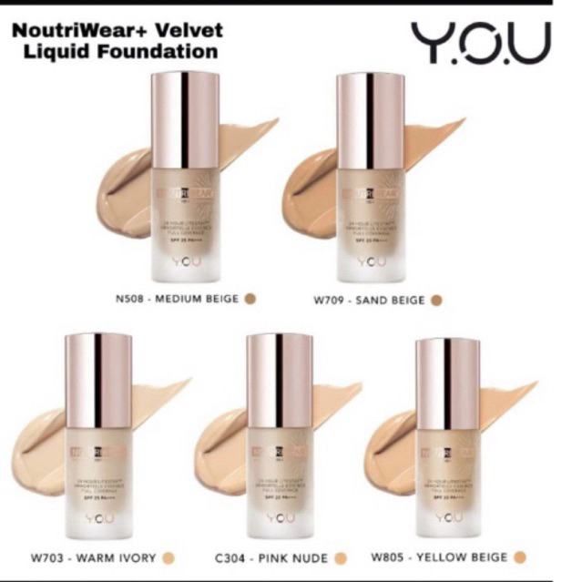 Y.O.U noutriwear velvet foundation