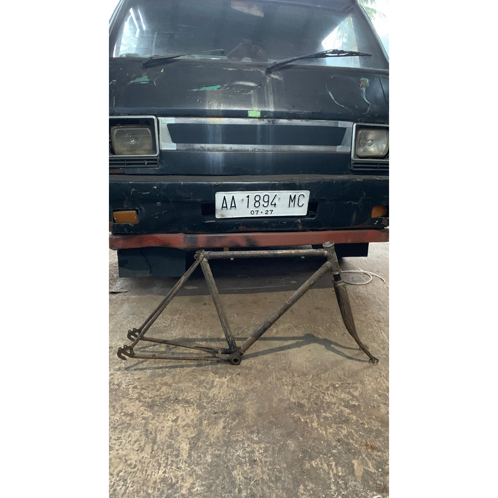 frame fork balap jadul merk olympic /sepeda antik/ sepeda bahan kalcer /sepeda vintage