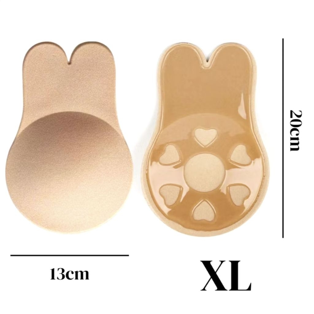NIPPLE COVER RABBIT / PREMIUM INVISIBLE BACKLESS SELF ADHESIVE PUSH UP BRA / NIPPLE PAD