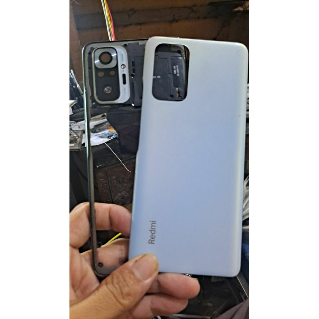 casing tulang tengah backdoor REDMI NOTE 10 PRO ori copotan
