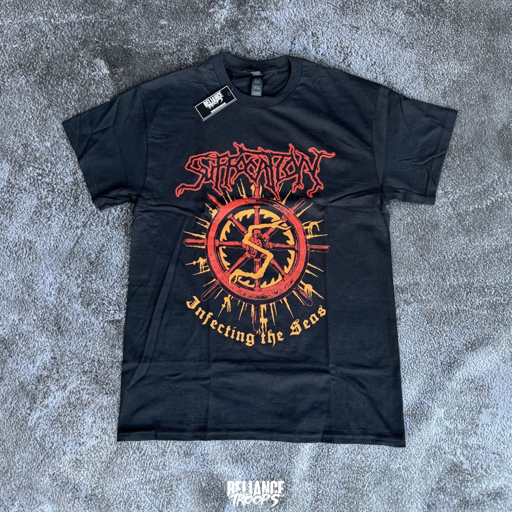 T-shirt Official |  Suffocation - Infecting The Seas (Black)