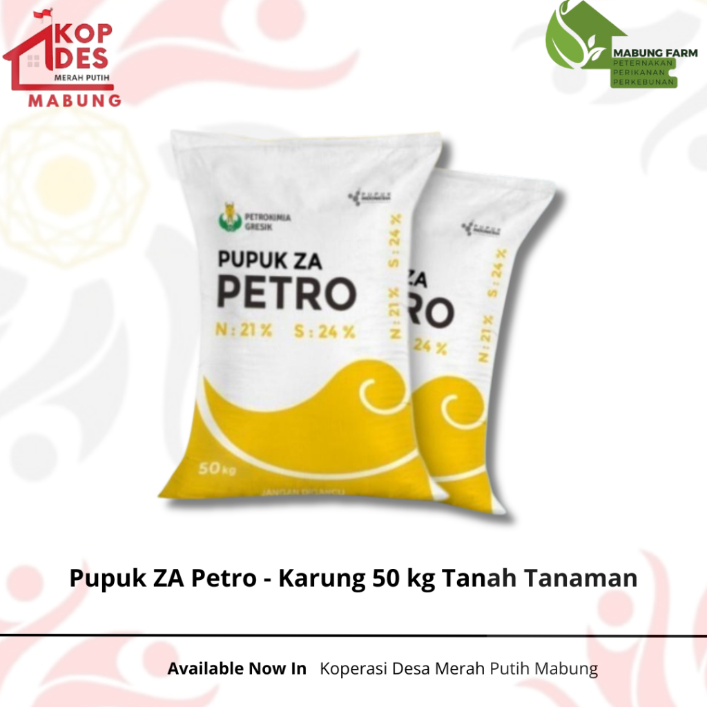 Pupuk ZA Petro - Karung 50 kg Tanah Tanaman