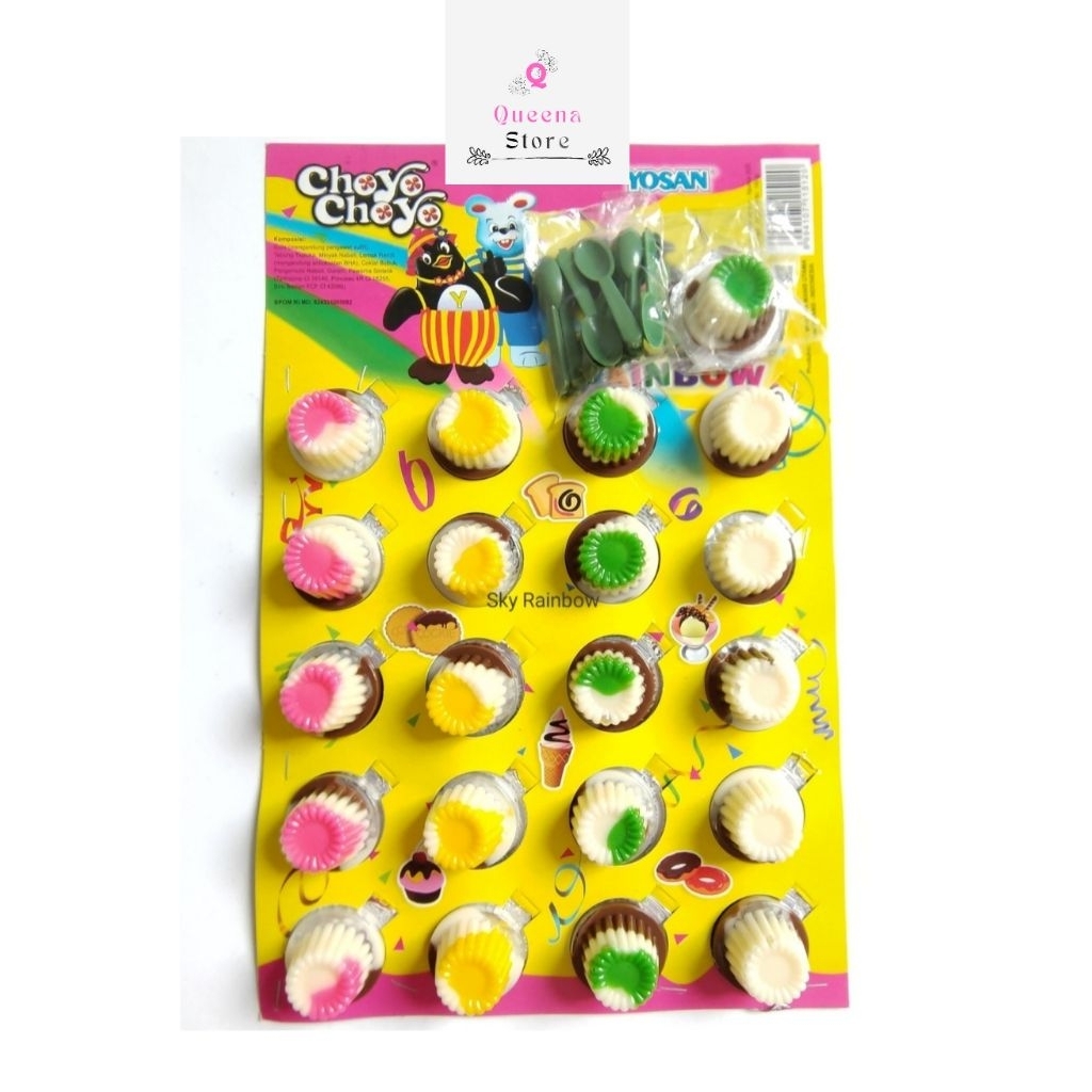 Choyo Choyo Yosan Coklat Rainbow Cup (20 pcs)