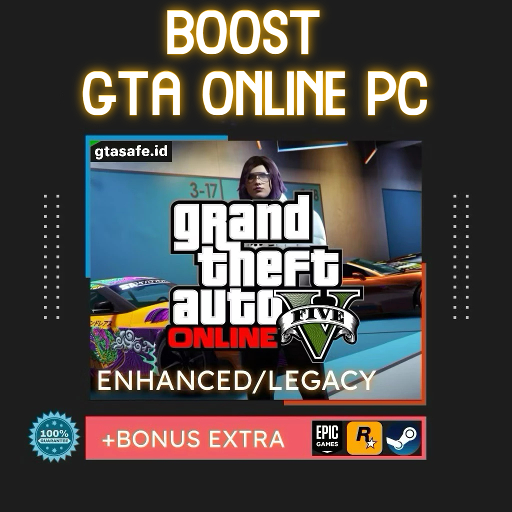 (Custom Order Enhanced/Legacy) Cash GTA 5 Online Uang Grand Theft Auto V PC (Bergaransi)