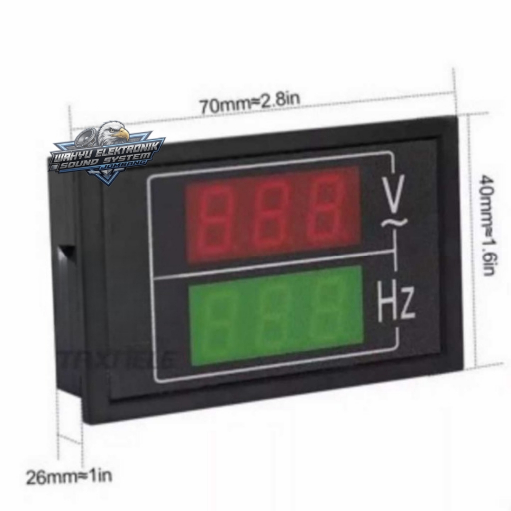 Digital Voltmeter AC HZ / AC 50v - 500v 10Hz - 100Hz Frekuensi