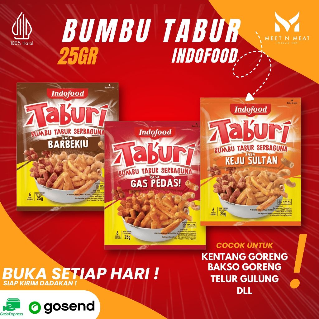 Taburi Bumbu Tabur Serbaguna Indofood - Bumbu Kentang Goreng 25gr
