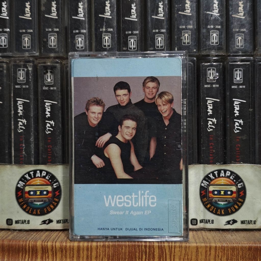 Kaset - Westlife - Swear It Again EP - Kaset Pita - Radio Tape - Radio - Pemutar Kaset - Retro - Cla