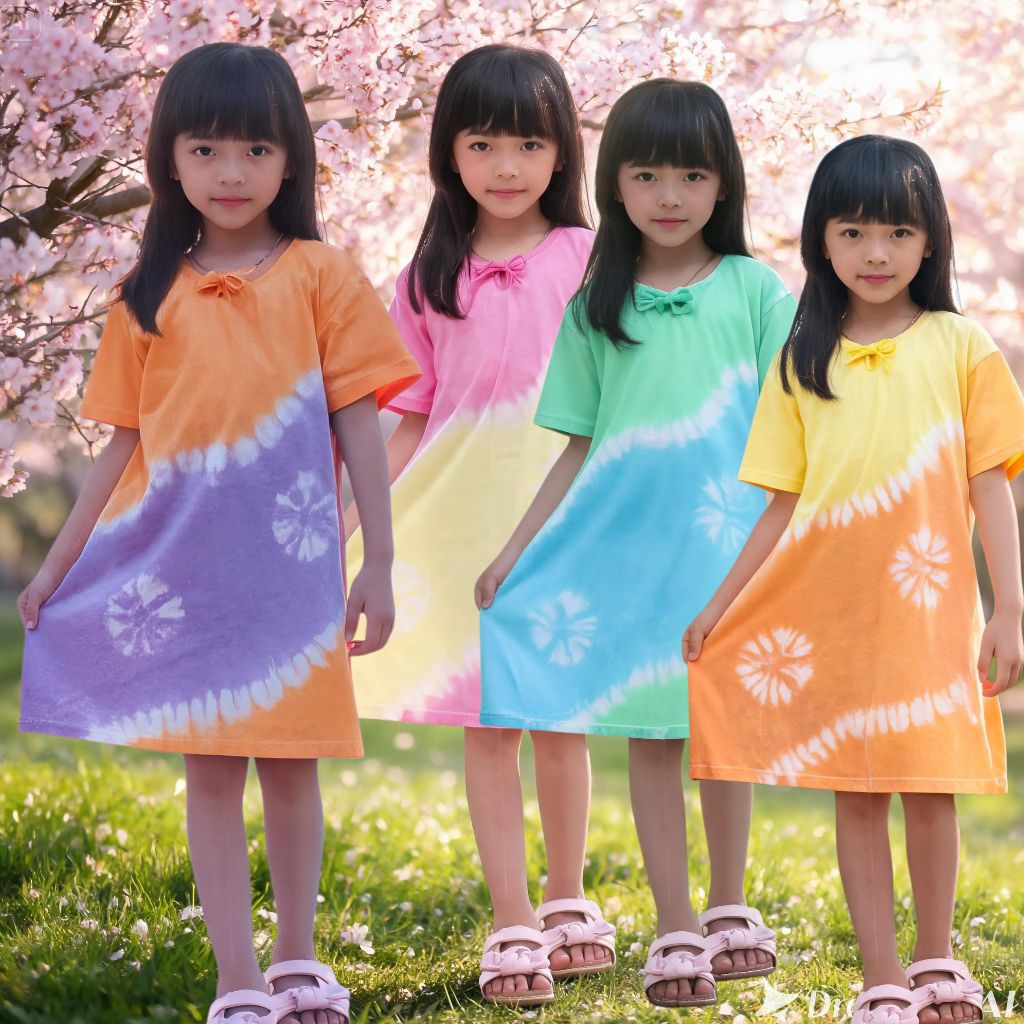 DASTER ANAK BAHAN KAOS/DASTER BALI/BAJU DASTER ANAK/PAKAIAN ANAK PEREMPUAN/GAUN ANAK/DASTER ANAK