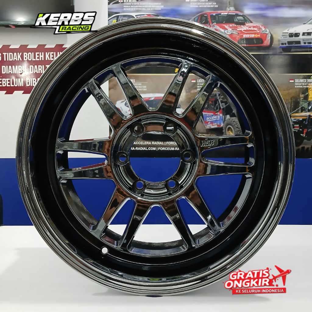 Velg mobil hsr racing boroko bly ring 18 pcd 6x139,7 buat mobil pajero foruner nissan terrano dll