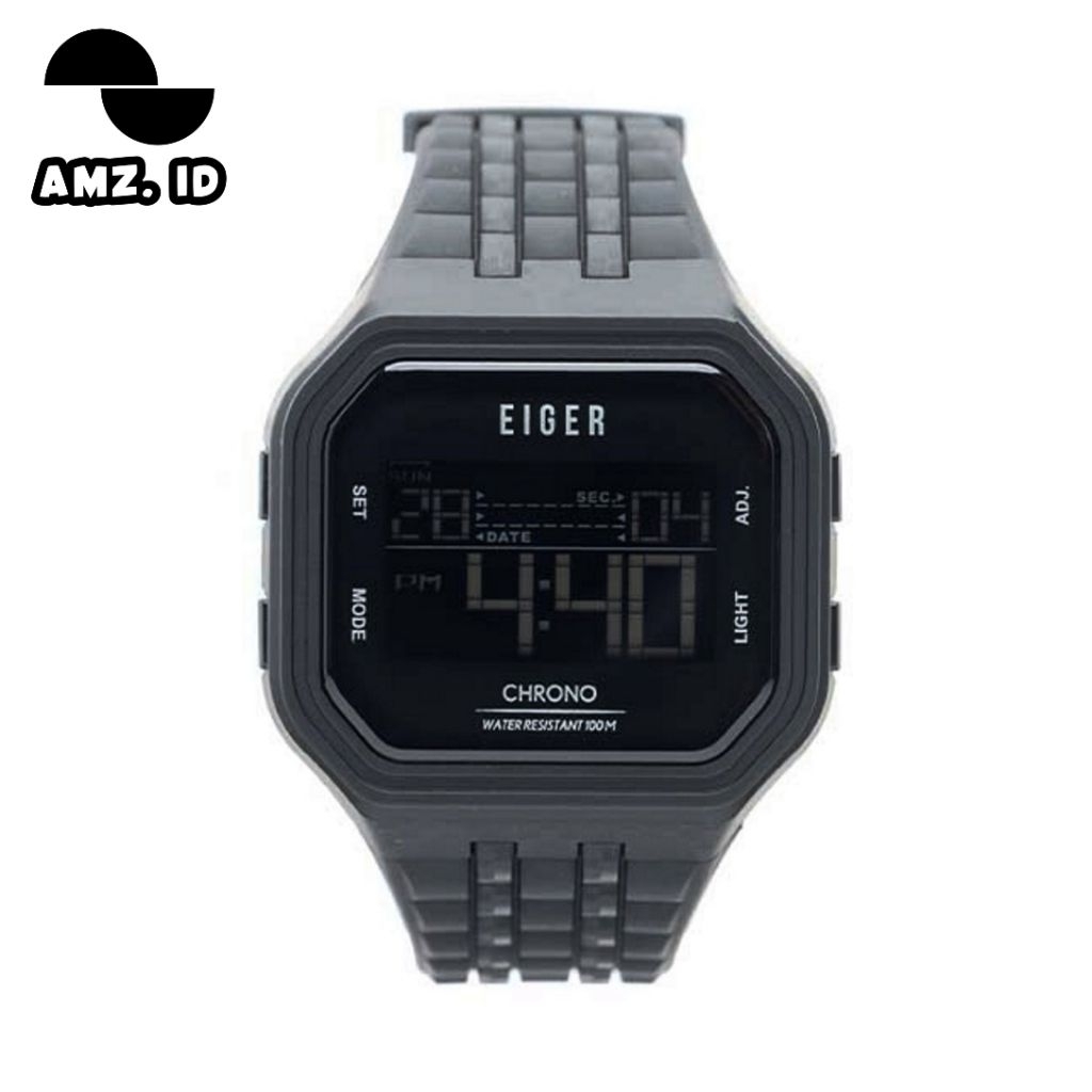 EIGER LINVILLE WATCH BLACK JAM TANGAN ORIGINAL EIGER