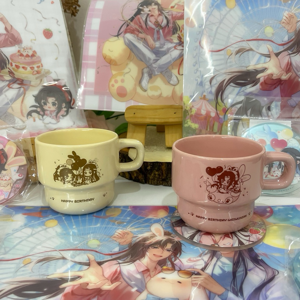OFFICIAL READY STOCK Kaze x MDZS Mo Dao Zu Shi Lan Wangji Wei Wuxian Birthday Tablemat Alas Meja Mak