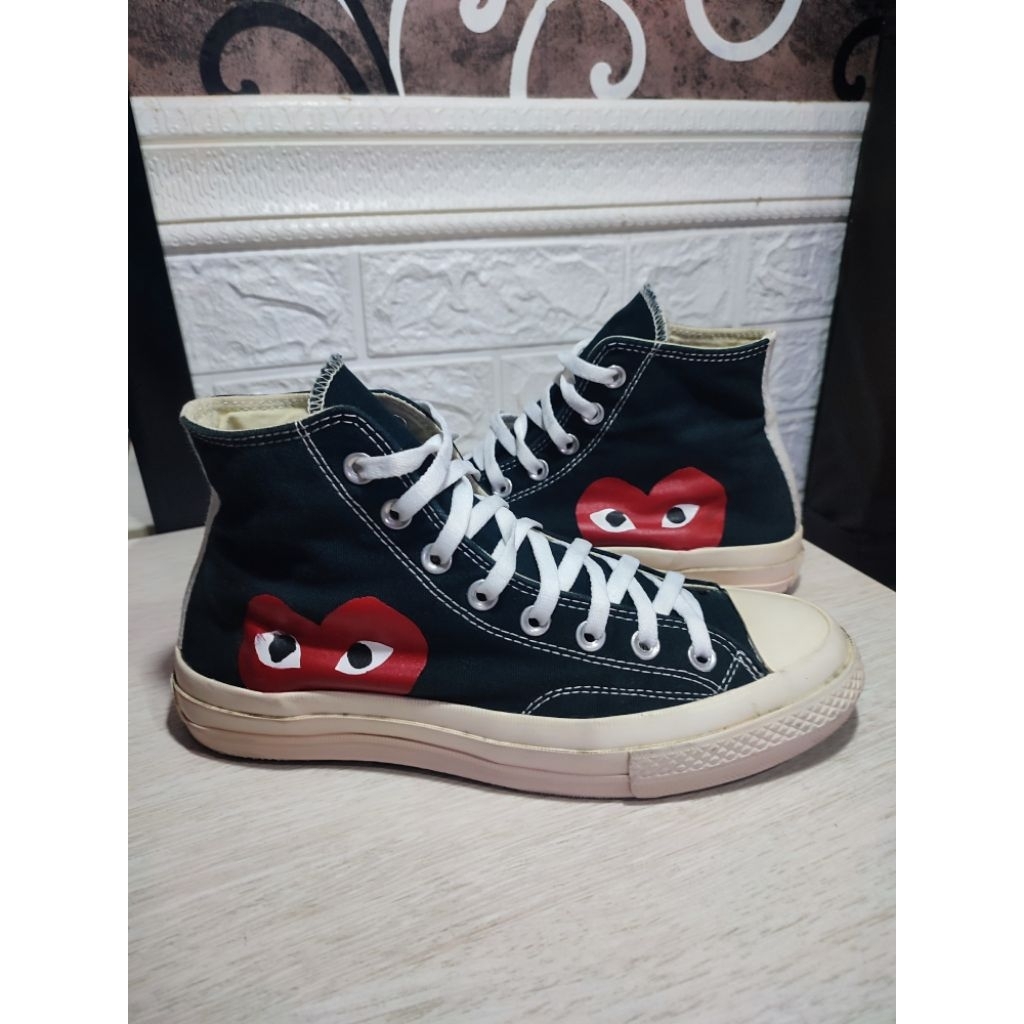 Converse CT 70's High 'CDG', Size. 41/26cm, Made in China, Taq Sample.