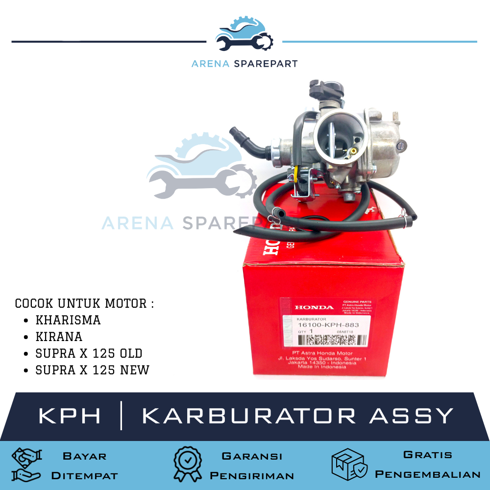 KPH KARBURATOR ASSY KHARISMA / KIRANA / SUPRA X 125 OLD / SUPRA X 125 NEW / KARBULATOR SUPRA X 125 L