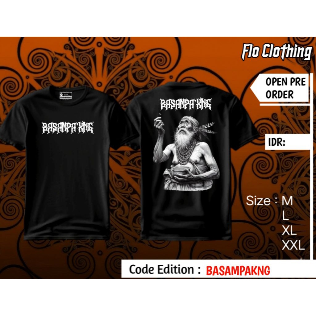 KAOS ETNIK DAYAK BORNEO/BASAMPAKNG/KAOS DAYAK ATASAN PRIA