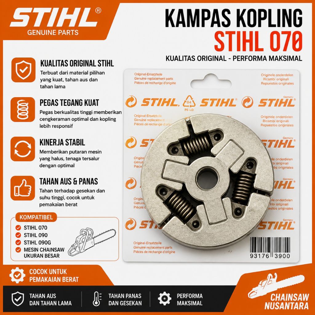 CLUTCH/KAMPAS 070 STIHL NEW L 070 STIHL ORI BEST SELLER
