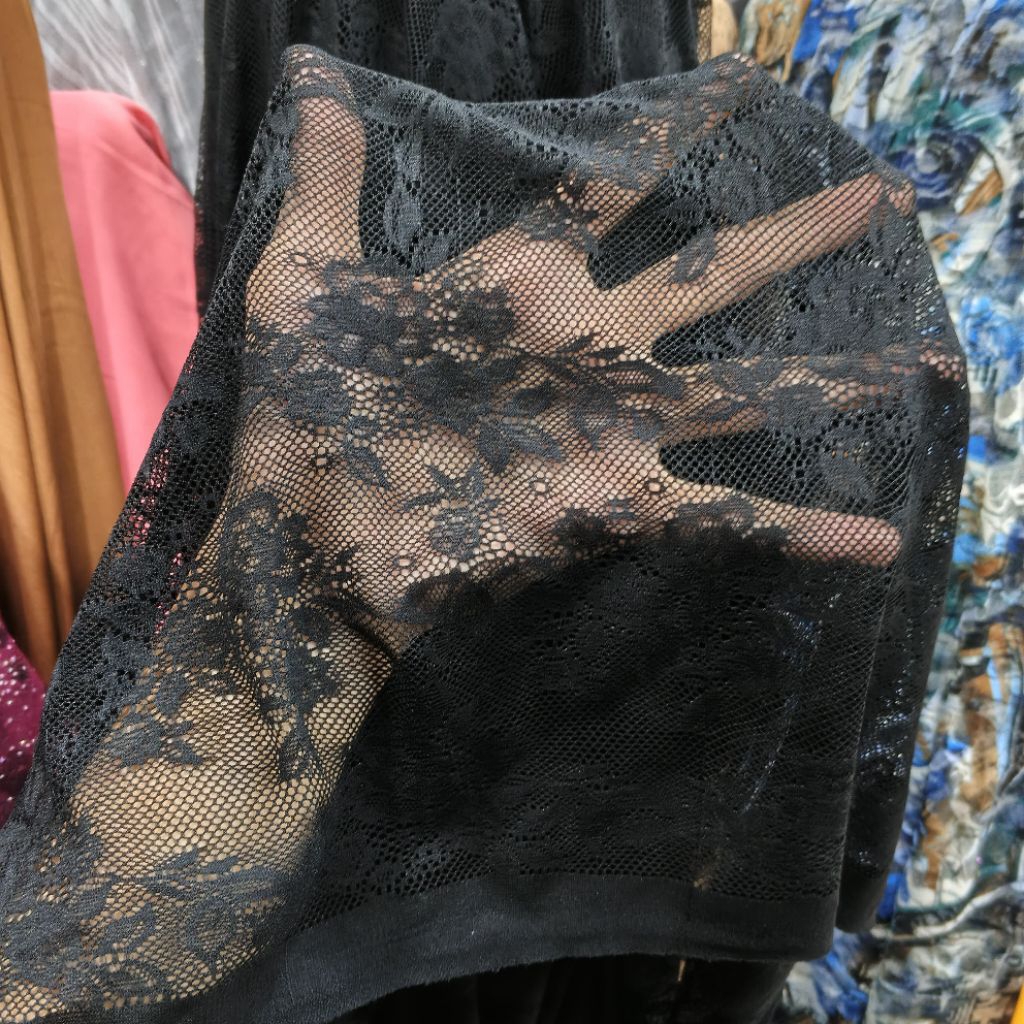 Kain Brokat Premium [0,5meter] - kain brokat stretch motif halus lembut - bahan brokat street lembut
