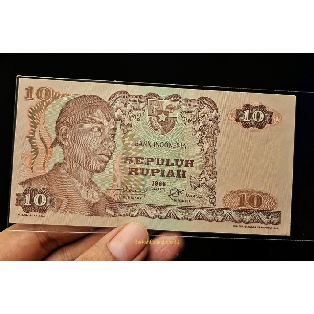 uang kuno 10 rupiah seri sudirman tahun 1968