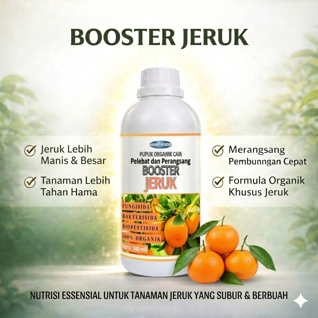 BOOSTER JERUK / PUPUK PELEBAT BUAH JERUK / PUPUK BOOSTER JERUK / PUPUK MEMPERCEPAT PERTUMBUHAN BUAH 