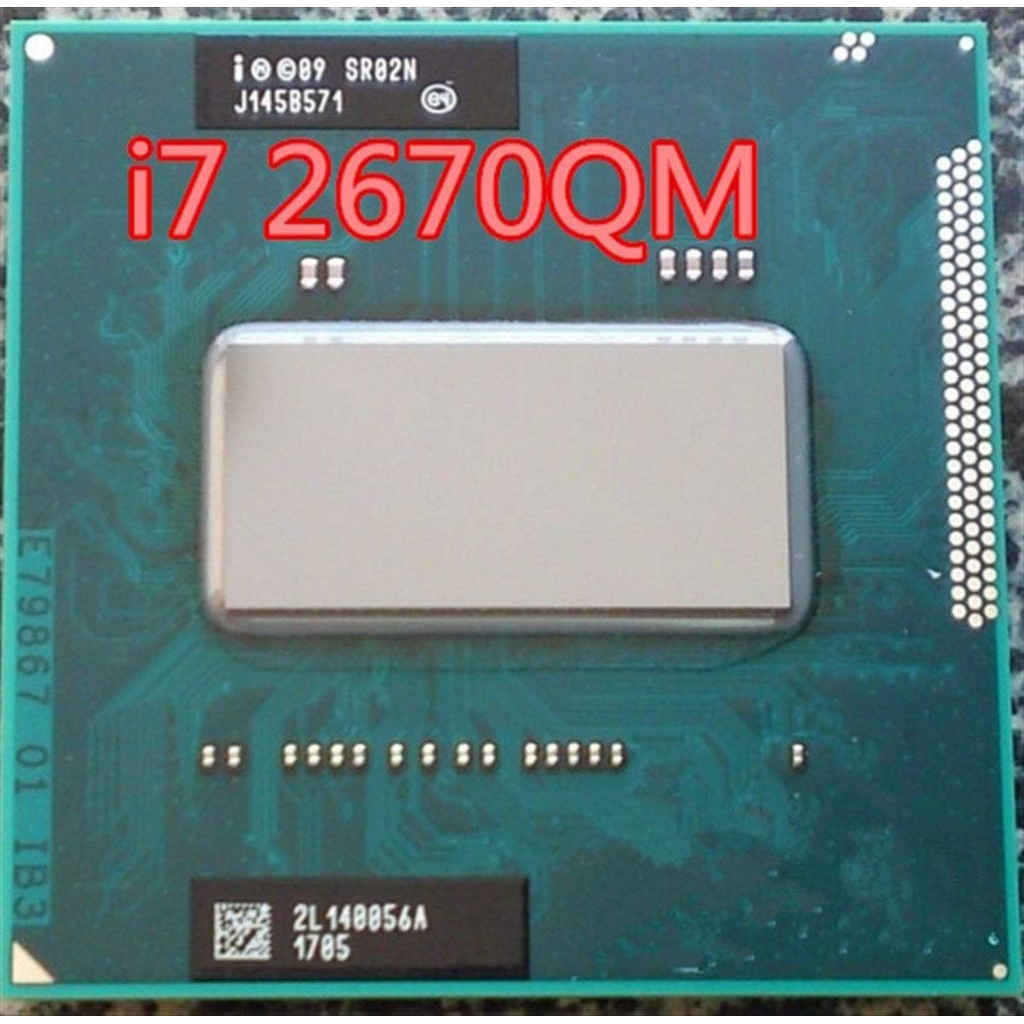 Prosesor Laptop Intel® Core™ i7-2670QM,
