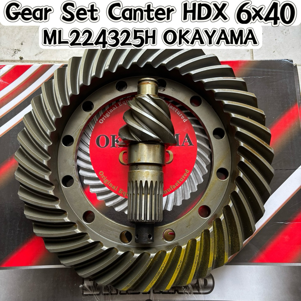 Gear Set Canter HDX 6x40 Original Okayama Gold ML224325H / gear kit 6x40 canter HDX hard/ crown whee