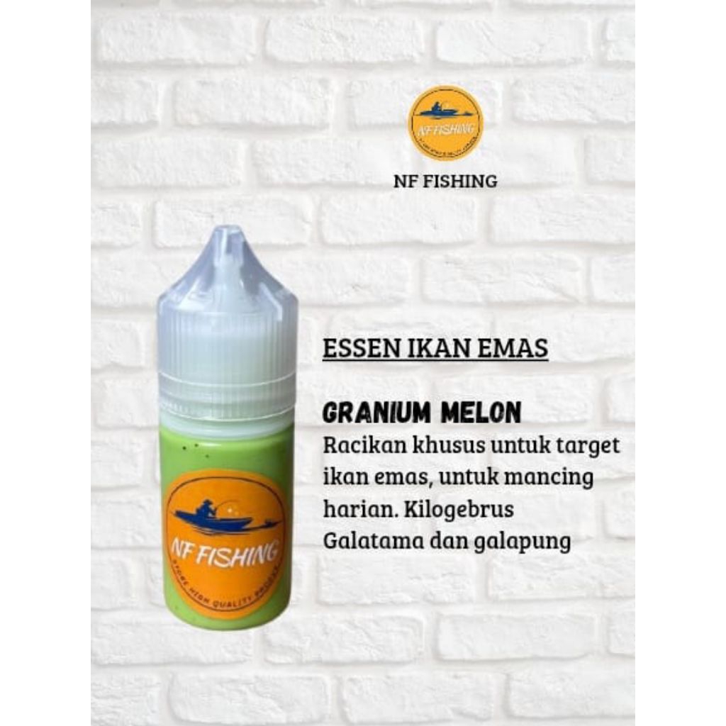 Essen ikan mas aroma Granium melon oplosan paling gacor, Essen oplosan ikan mas