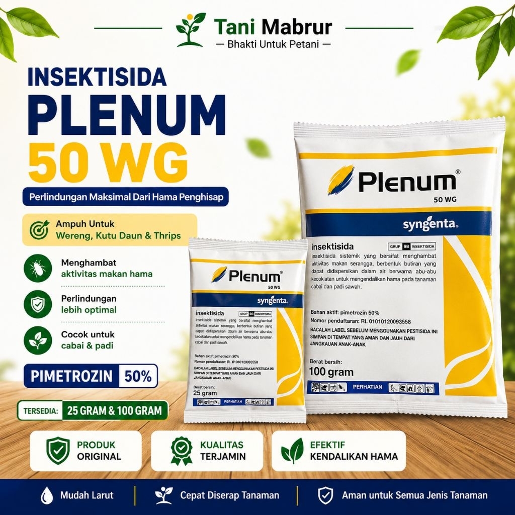 Plenum 50WG 25gr / 100gr -Insektisida Obat Basmi Wereng Ampuh Tanaman Padi