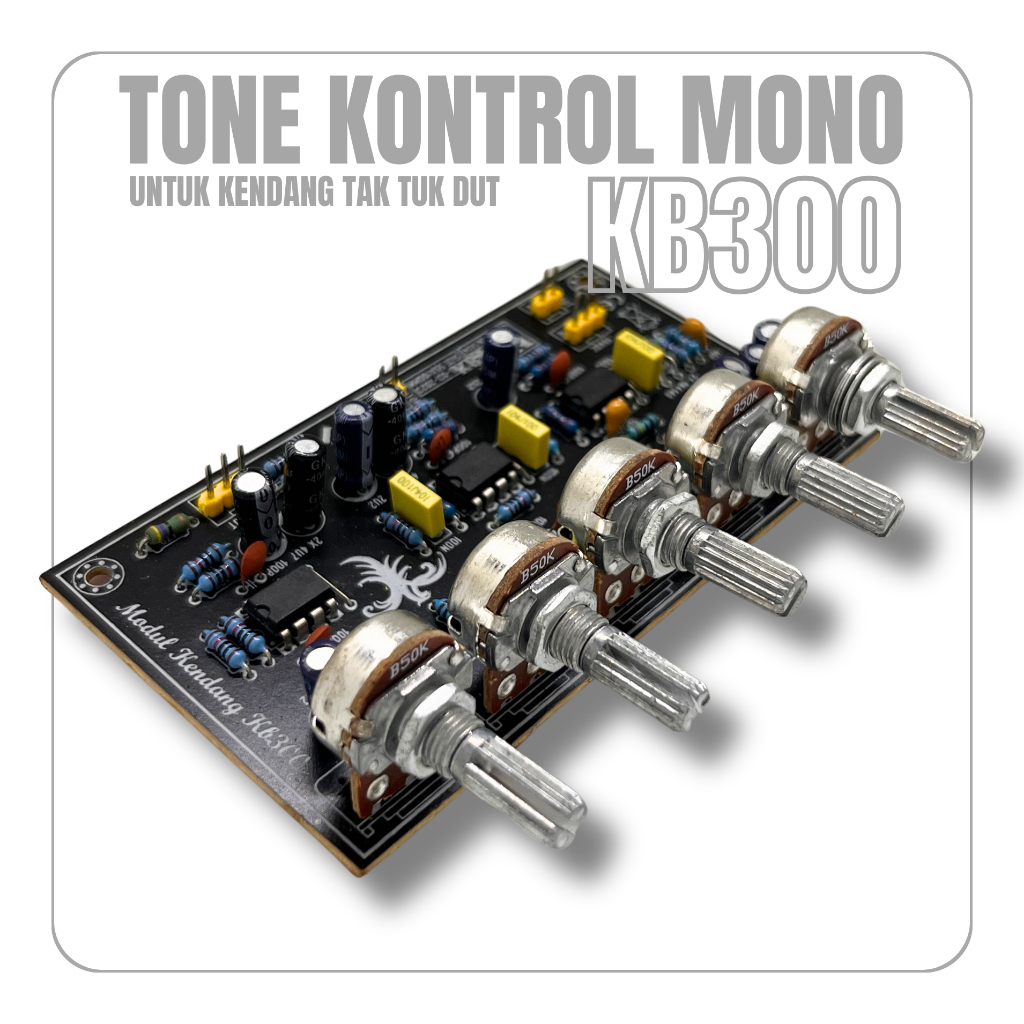 Tone Control KB300 Mono Peavey Style Untuk Kendang Musik Jarak Pot 2cm KIT-007