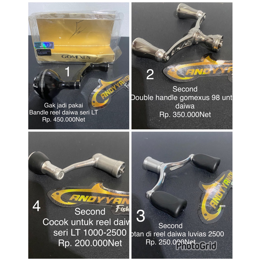 handle untuk reel daiwa baru dan second