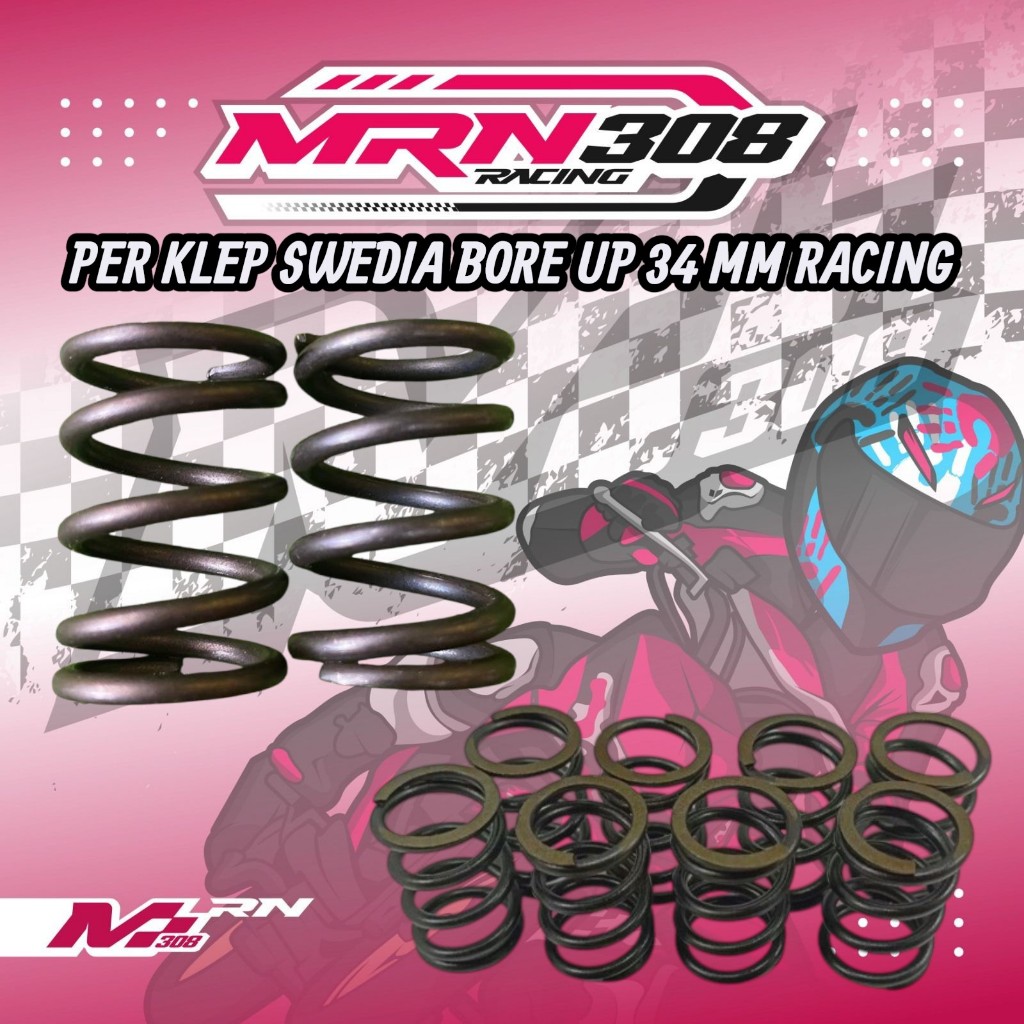 PER KLEP SWEDIA RACING 34MM (1 SET ISI 2PCS)MATIC  BORE UP MRANGGA308 MP5 130 CC 125 CC 116 CC 115 C