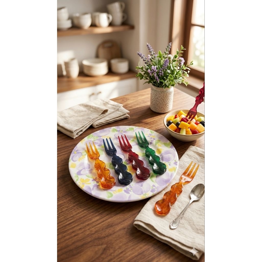 Tupperware Sheerly Elegant Cocktail Forks –Set garpu kecil