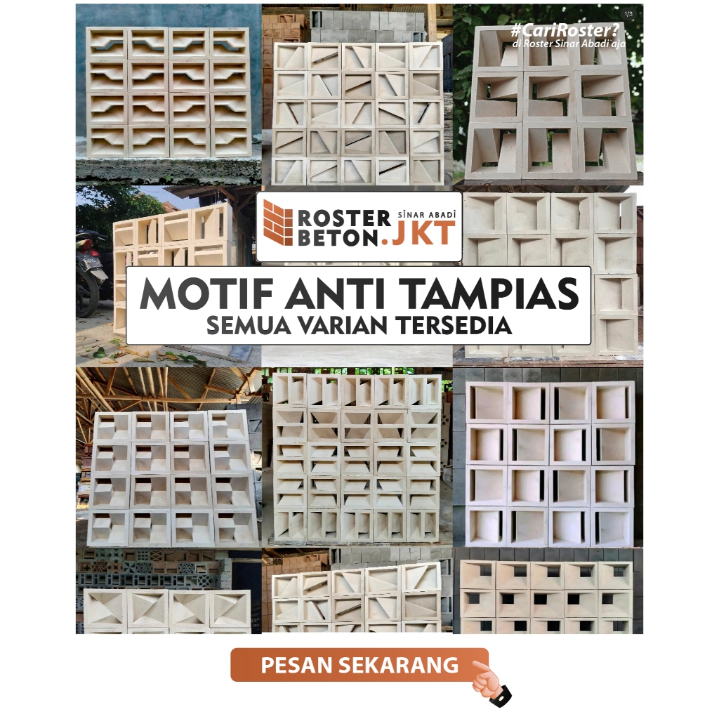 Roster Beton Anti Tampias / Roster Anti Tampias / Roster Anti Tampias Semua Motif